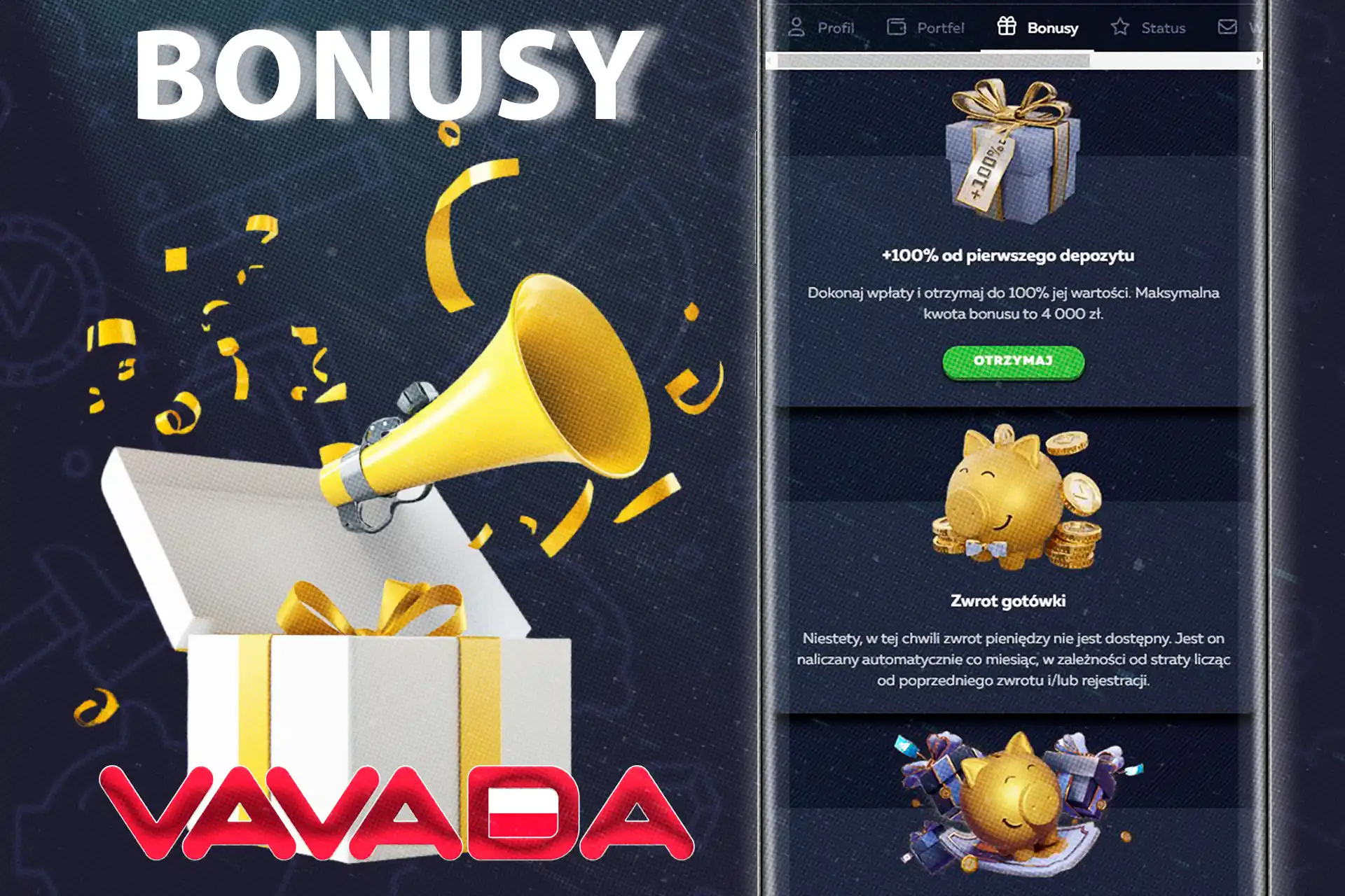 Zdobądź wiele atrakcyjnych bonussa kazino