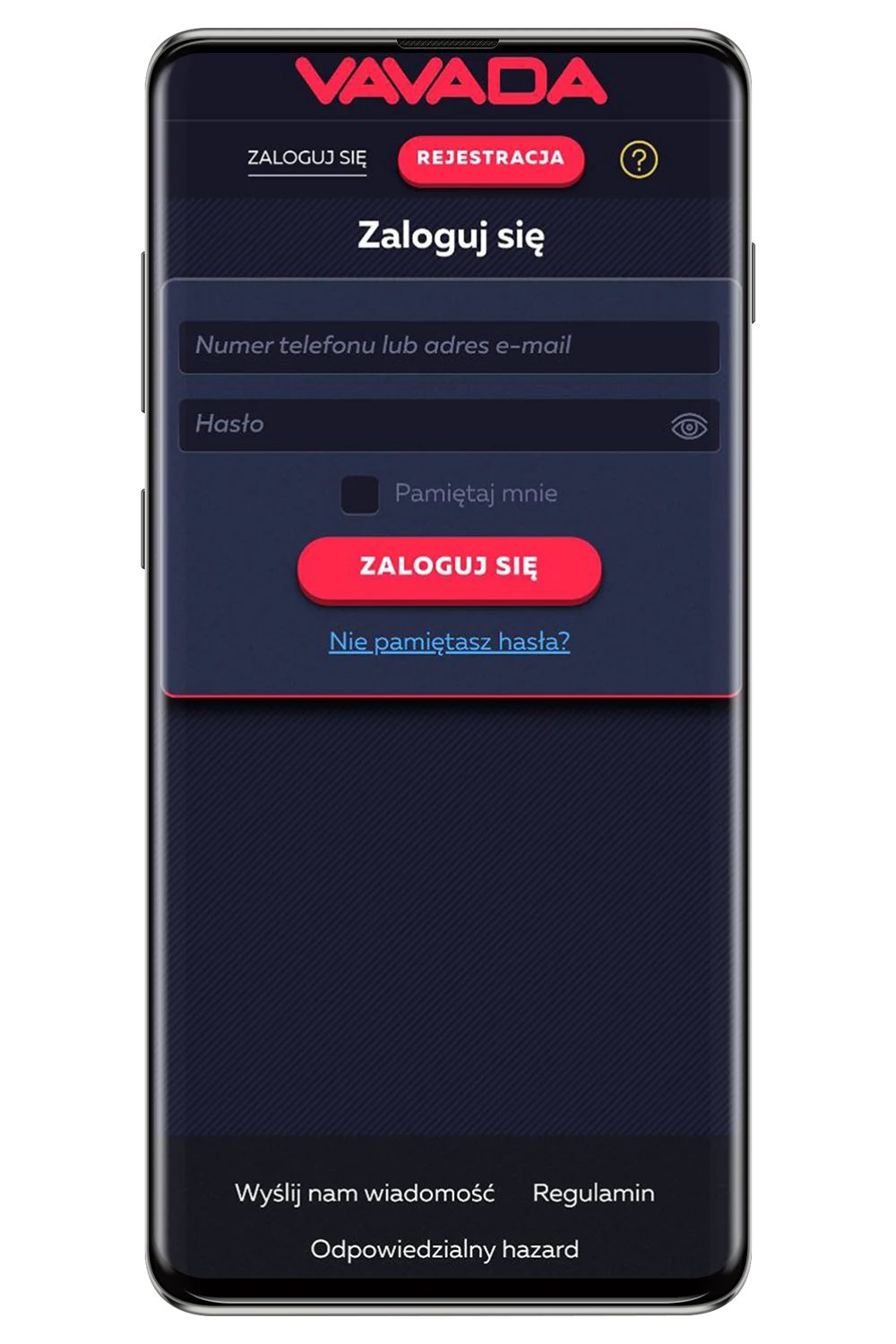 Ekrānuzņēmumi no oficiālās tīmekļa vietnes Vavada PL